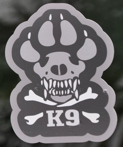 Dog Skull and Bones Sticker